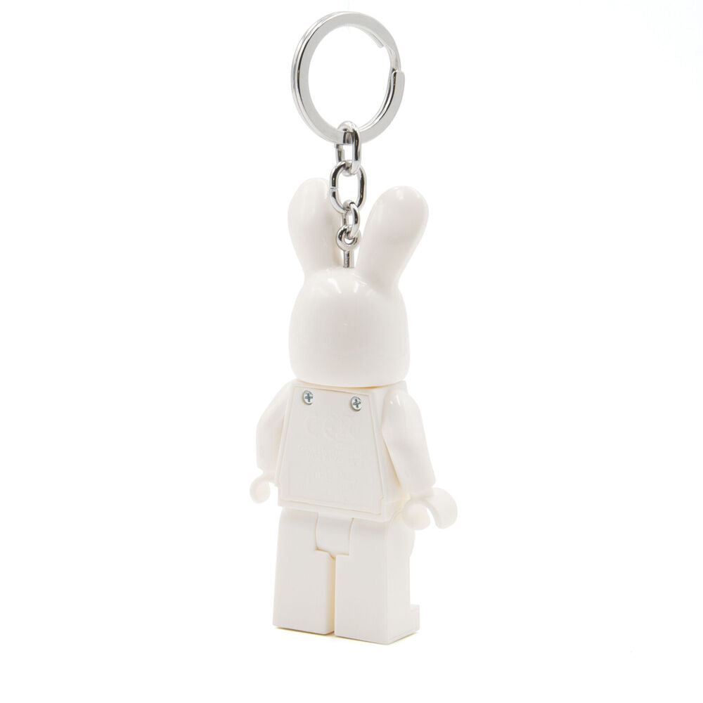 Lego Brick Mini Keychain Light Bunny Hanging Accessory Key Ring Bag Charm