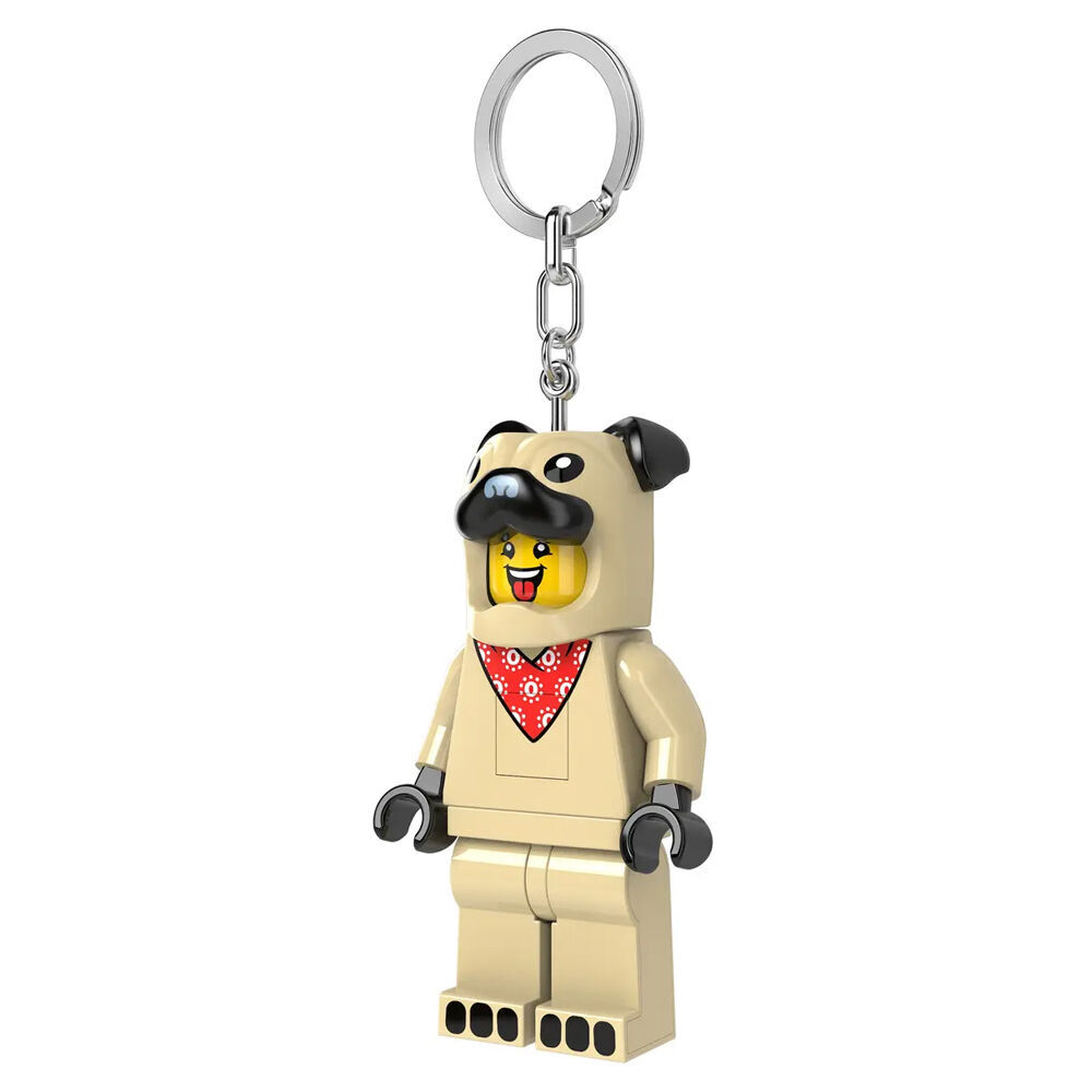 Lego Brick Mini Keychain Light Pug Hanging Accessory Key Ring Bag Charm