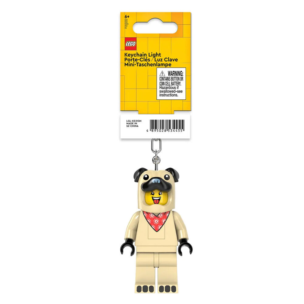 Lego Brick Mini Keychain Light Pug Hanging Accessory Key Ring Bag Charm