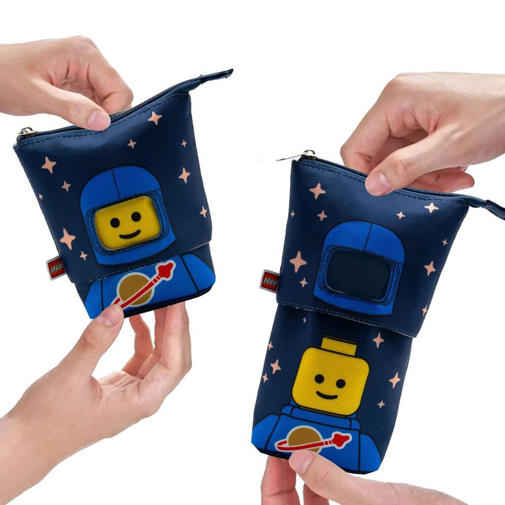 Lego Spaceman Blue Pop Pencil Case Organiser Kids School Stationery