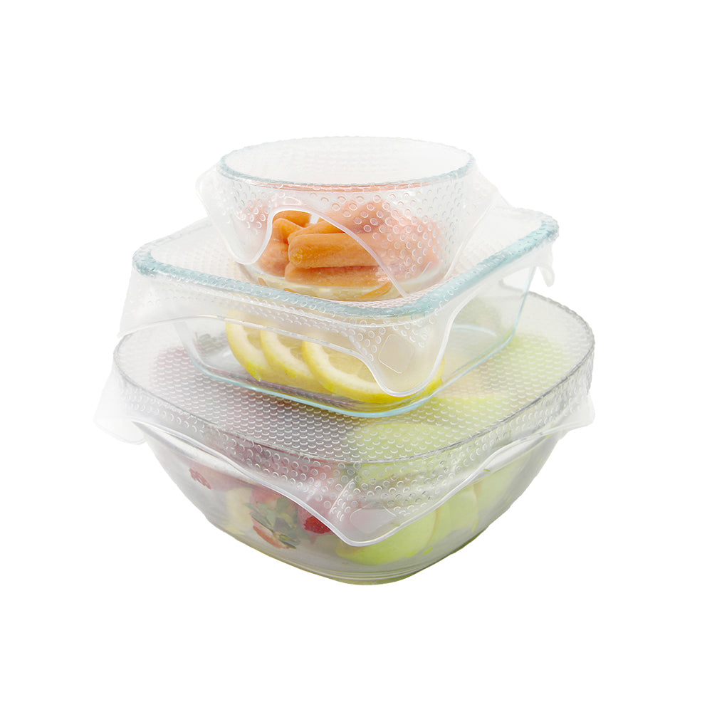 8pc Grand Fusion Silicone Stretchy Food Container Lid/Wraps