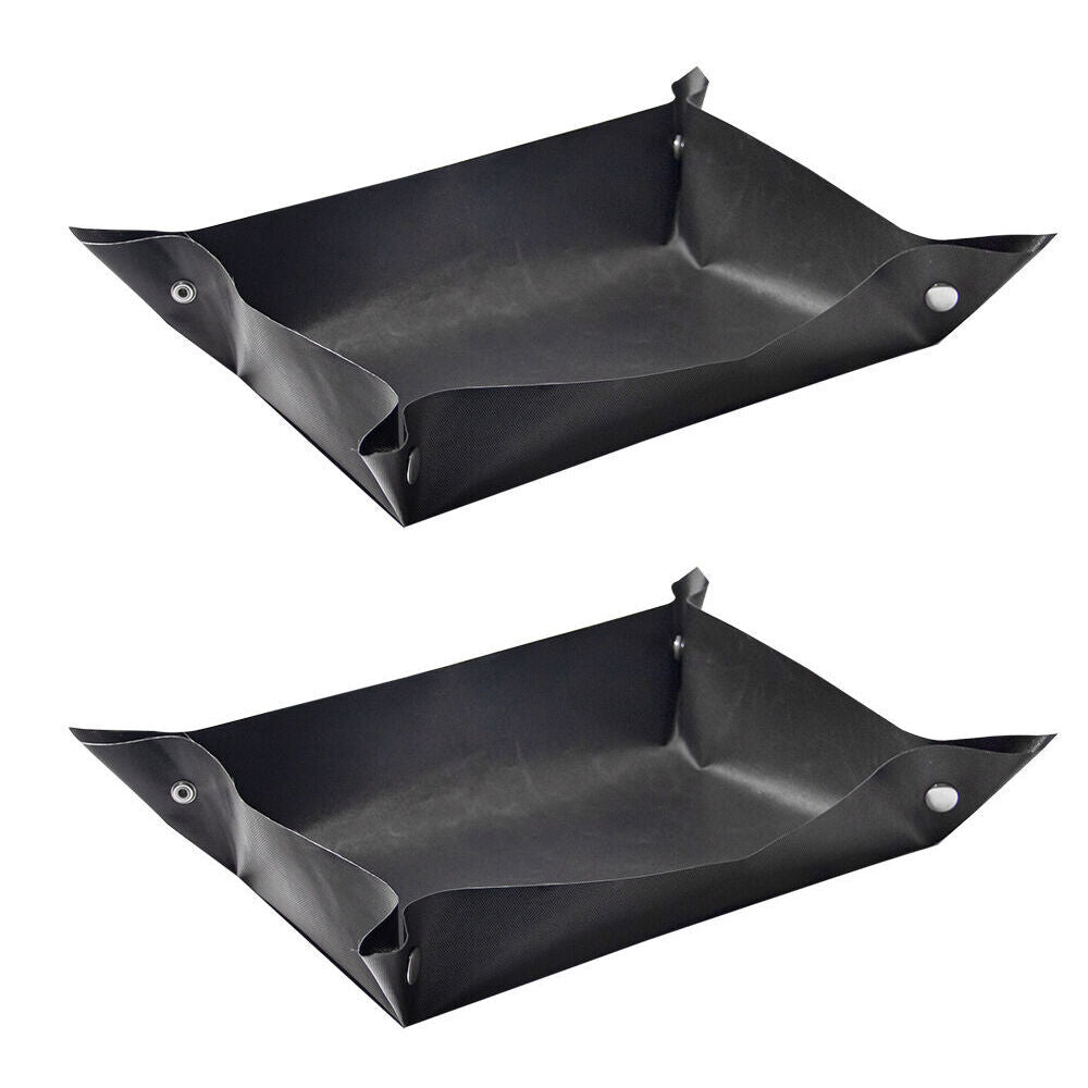 2PK Grand Fusion Leakproof Non-Stick BBQ Grill Mat Liner 30x40cm - Black