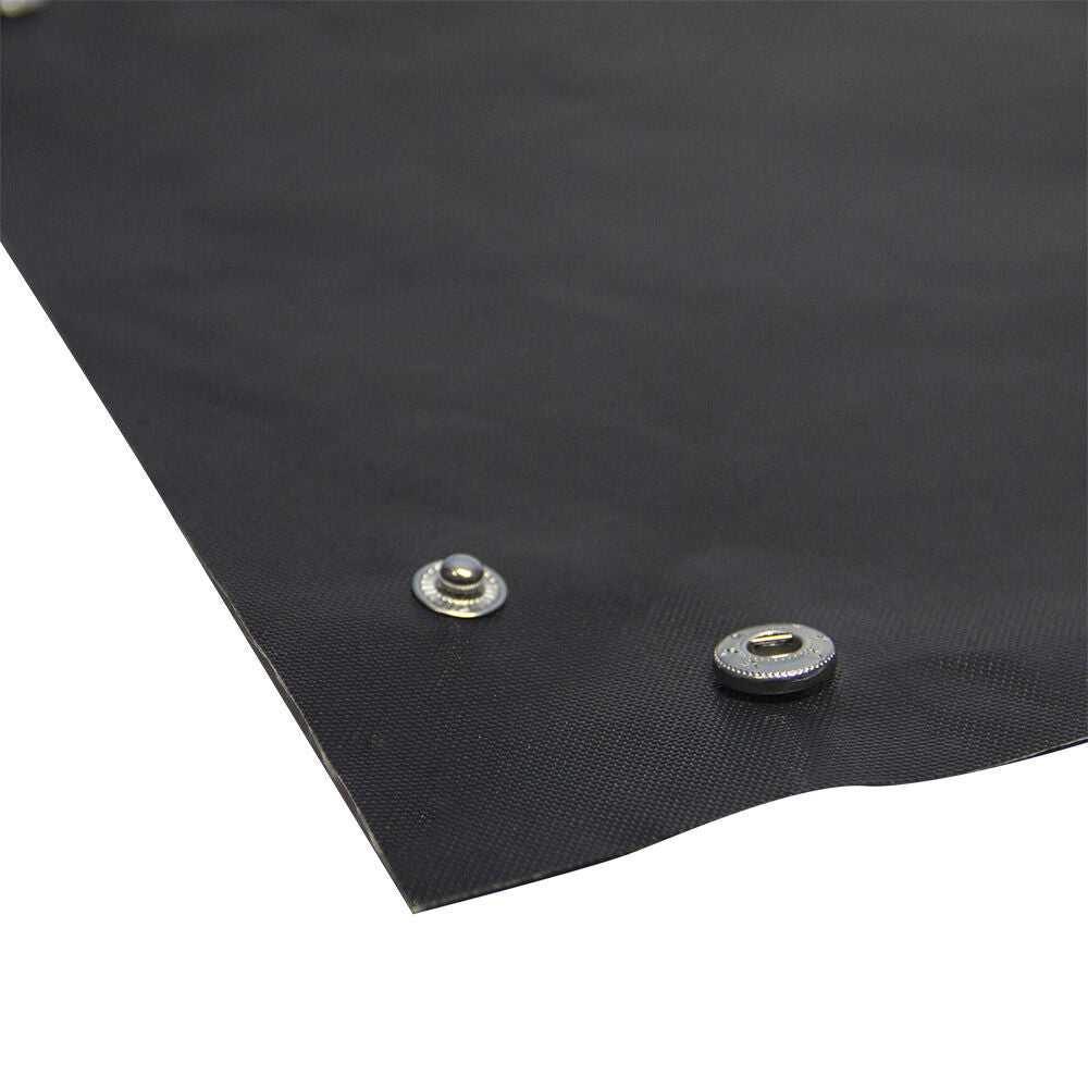 2PK Grand Fusion Leakproof Non-Stick BBQ Grill Mat Liner 30x40cm - Black