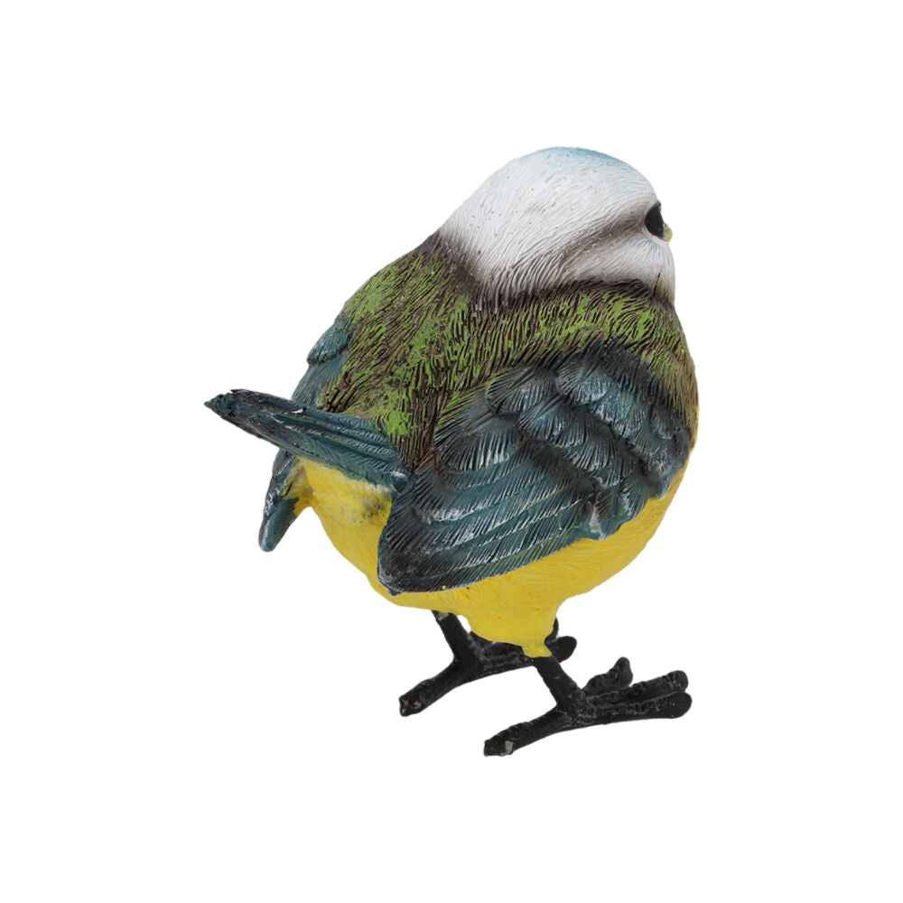 Esschert Design Blue Tit Bird Statue Garden Decor Yellow