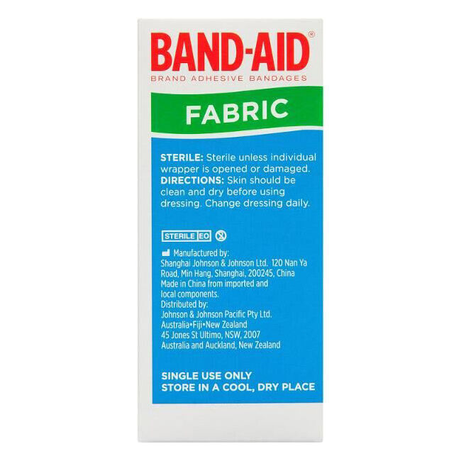 8x 50pc Band-Aid Brand Adhesive Bandages Fabric Strips Wound Protection