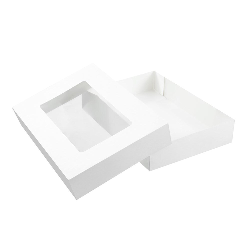 6x 2PK Lemon & Lime Eco Grazing Box 10.5L/45cm Rectangle - White