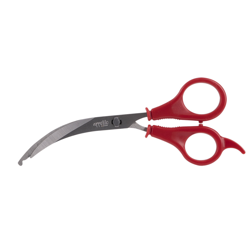 3PK Appetito Prawn Shears Home Kitchen Cooking Tableware Red
