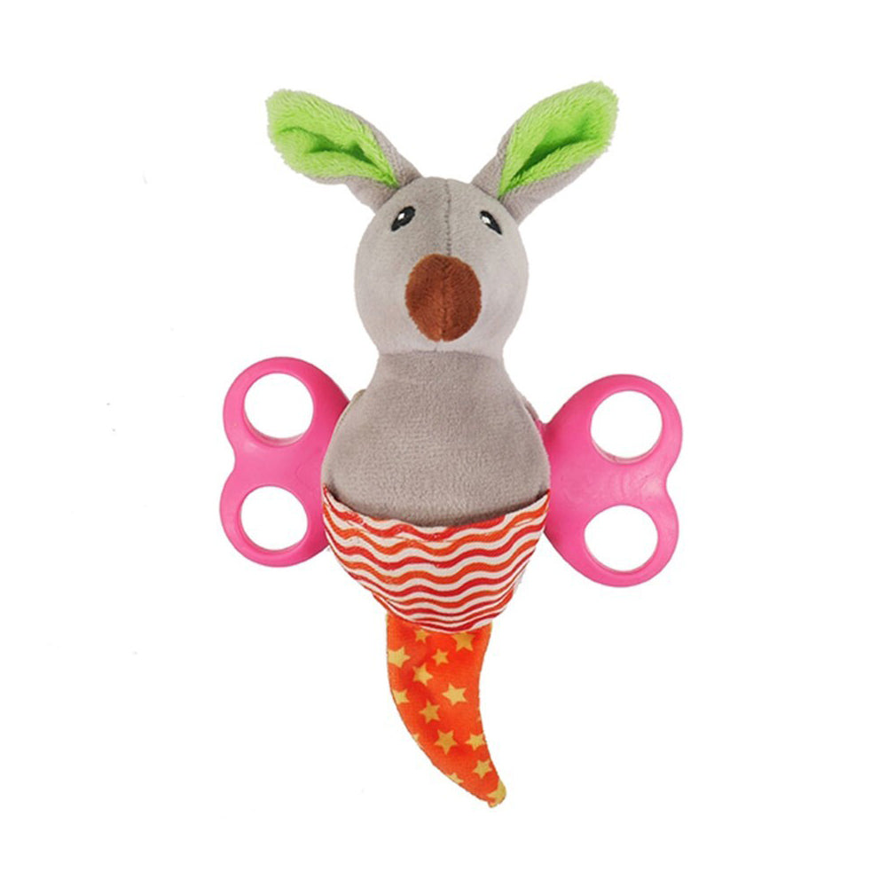 2PK Rosewood 18cm Little Nippers Rascal Roo Plush w/ Squeaker Pet Dog Fun Play Toy