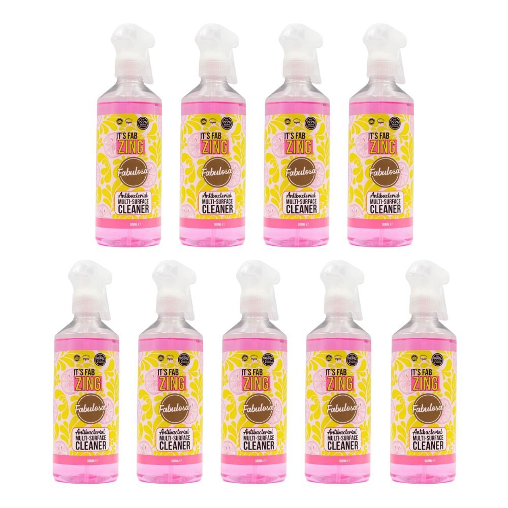 9PK Fabulosa 500ml Anti Bacterial Multi Surface Cleaner Its Fab Zing