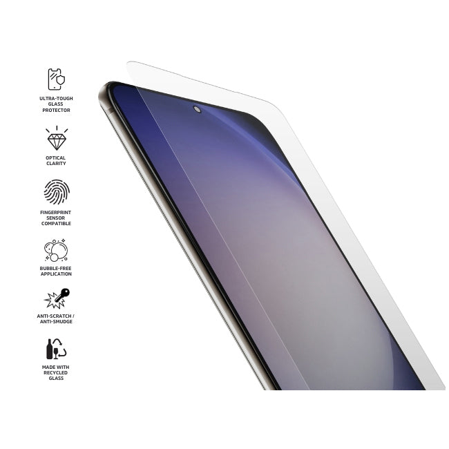 2PK 3sixT PrismShield Essential Glass Screen Protector For Samsung GS24+ Clear