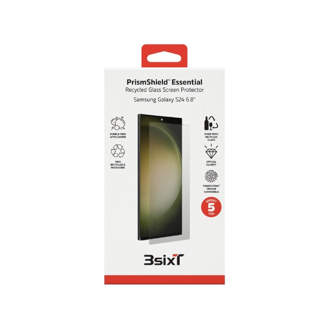 2PK 3sixT PrismShield Essential Glass Screen Protector For Samsung GS24 Ultra