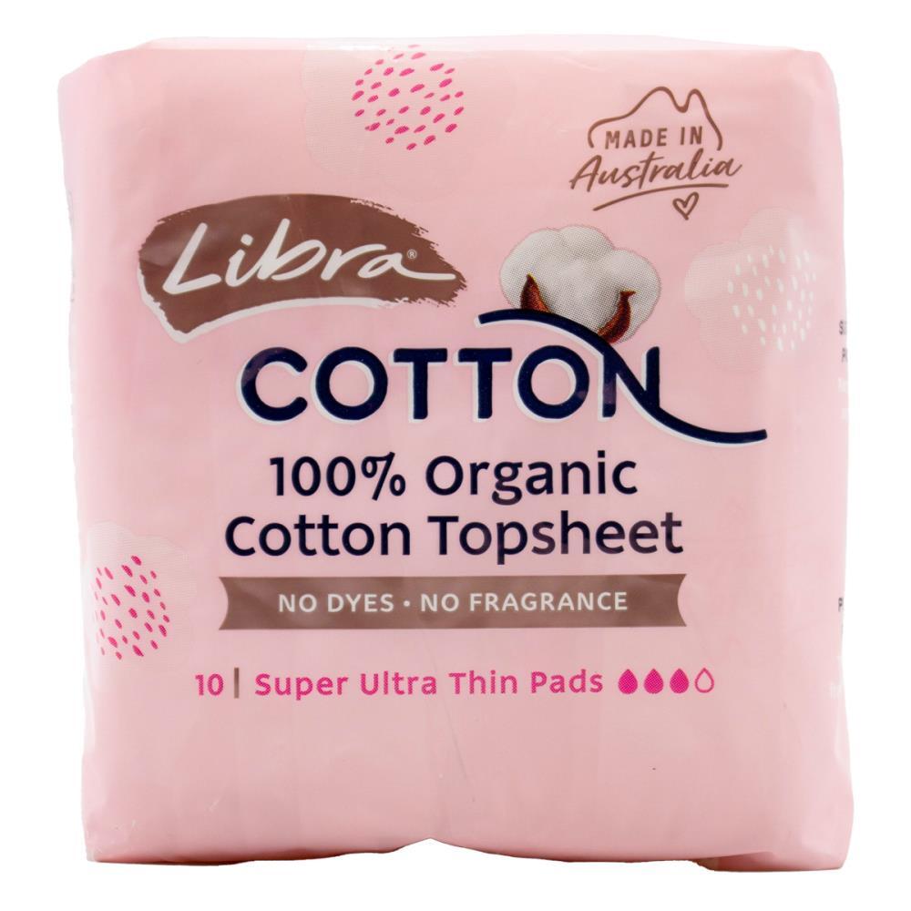 120pc Libra Women's Cotton Topsheet Super Ultra Thin Sanitary Pads