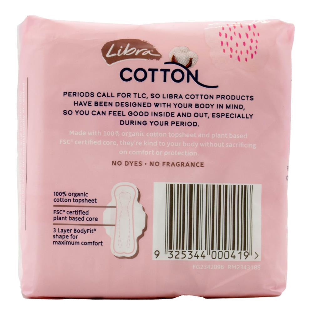 120pc Libra Women's Cotton Topsheet Super Ultra Thin Sanitary Pads