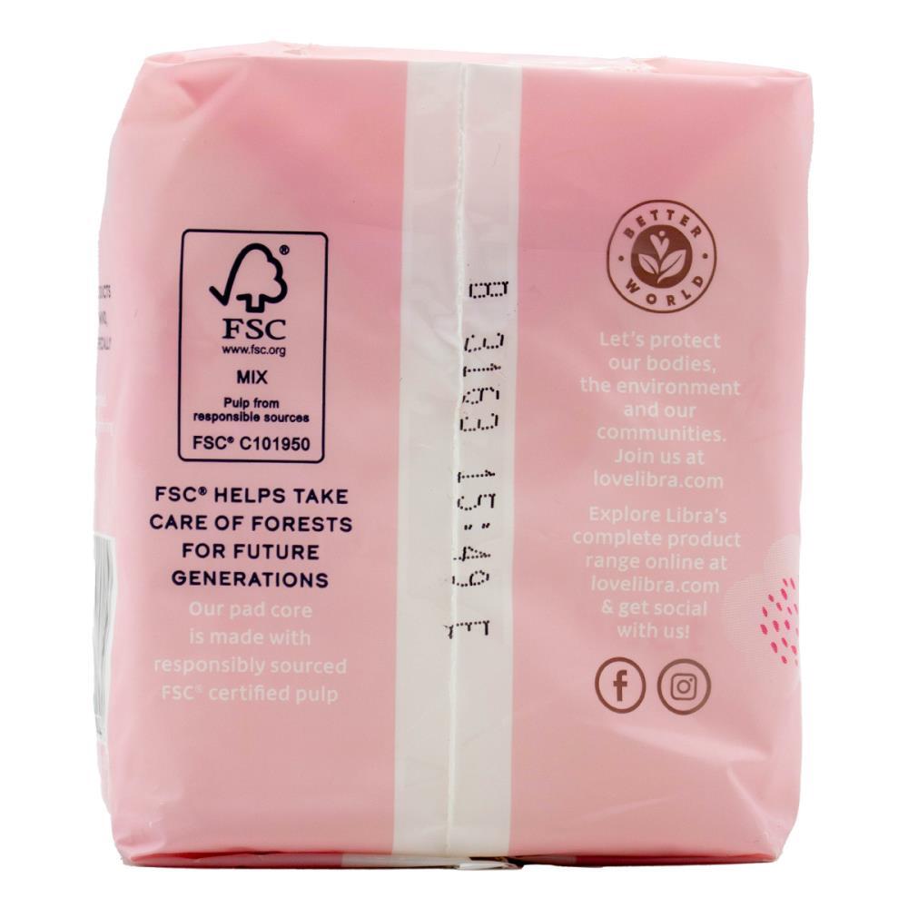 120pc Libra Women's Cotton Topsheet Super Ultra Thin Sanitary Pads