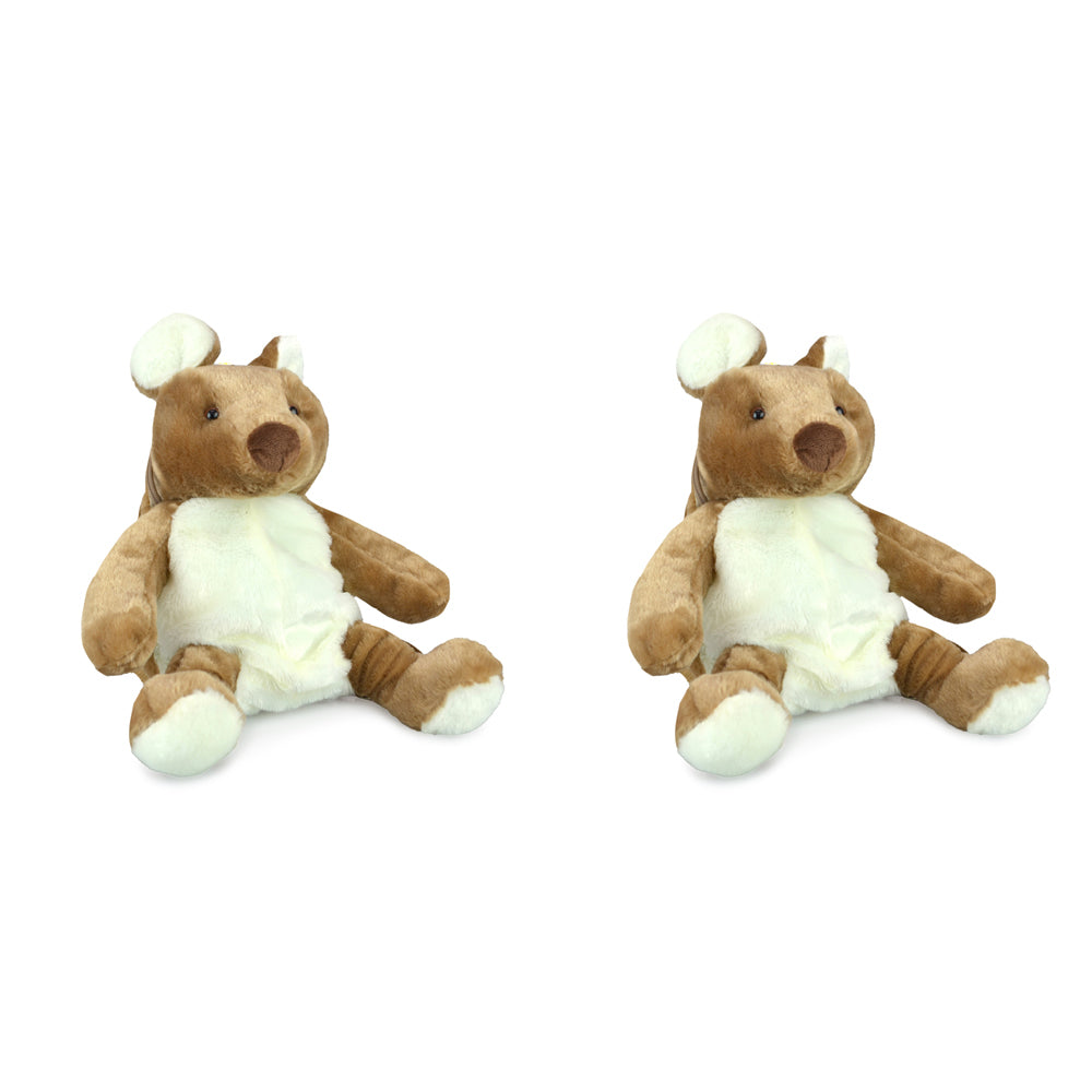 2PK Adoramals 40cm Kangaroo Kids/Children School Backpack