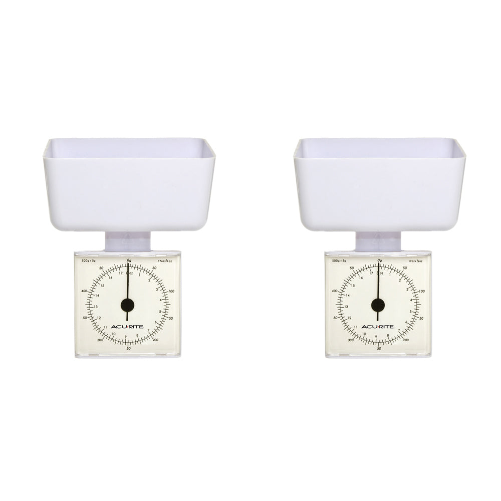 2PK Acurite Diet Scale 5g/500G White Home Kitchen Cooking