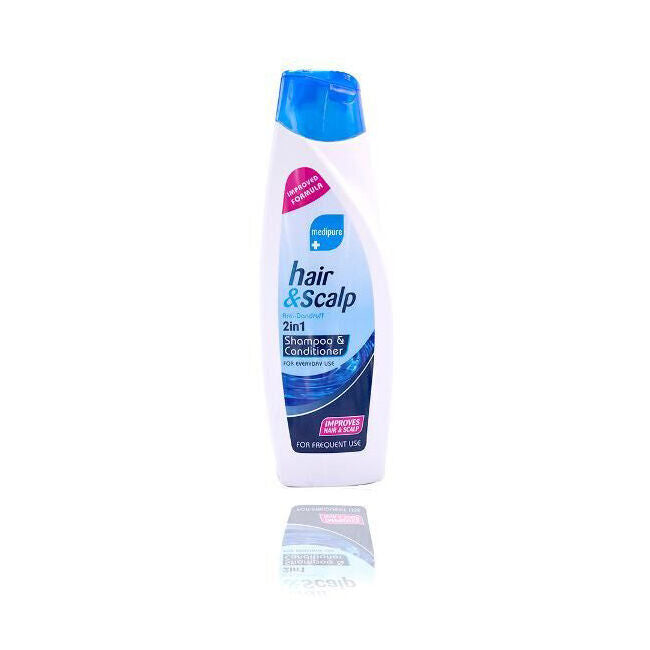 6PK Medipure Hair & Scalp 2in1 Shampoo Conditioner 400ml Anti-Dandruff