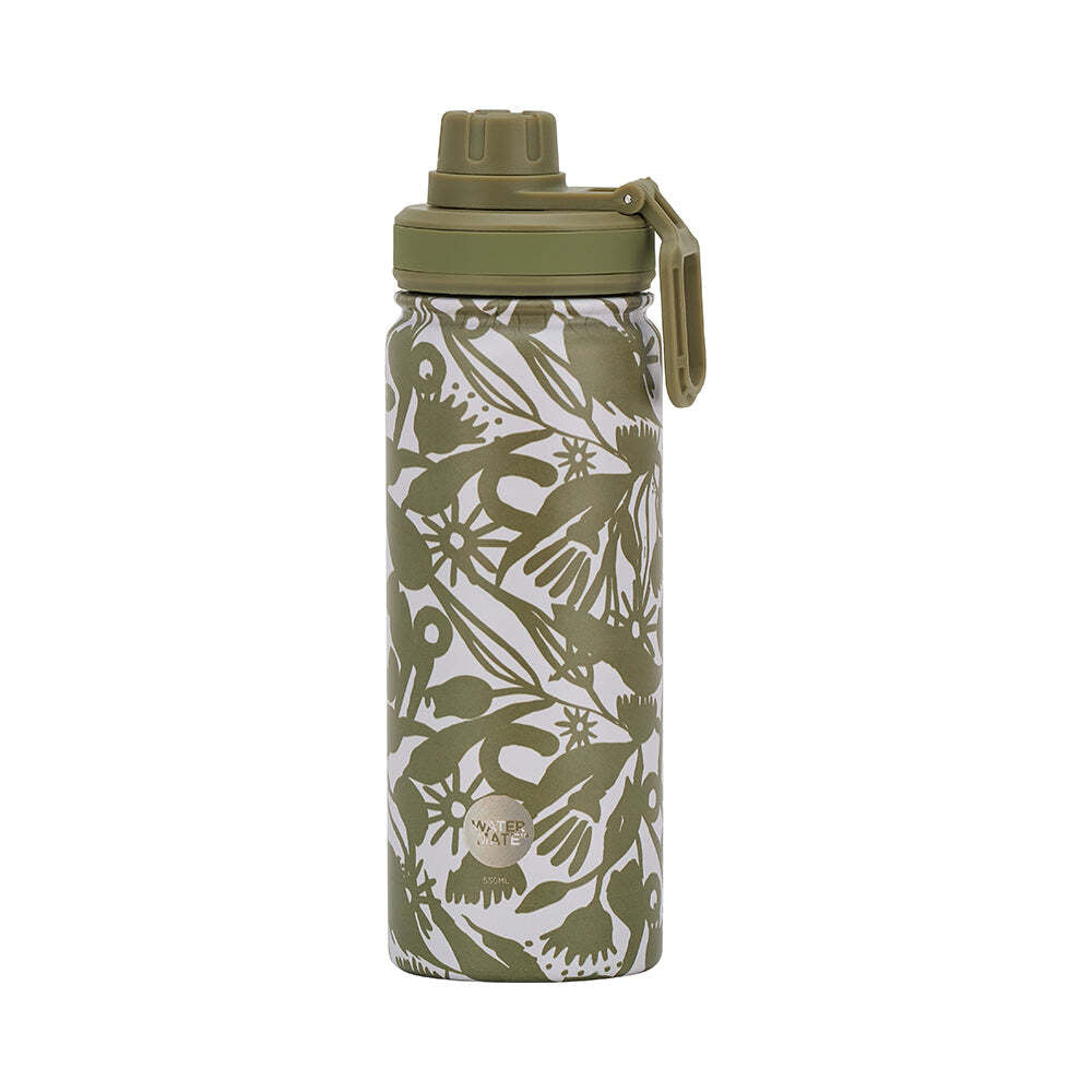 2PK Annabel Trends Watermate 550ml Stainless Steel Bottle Abstract Gum