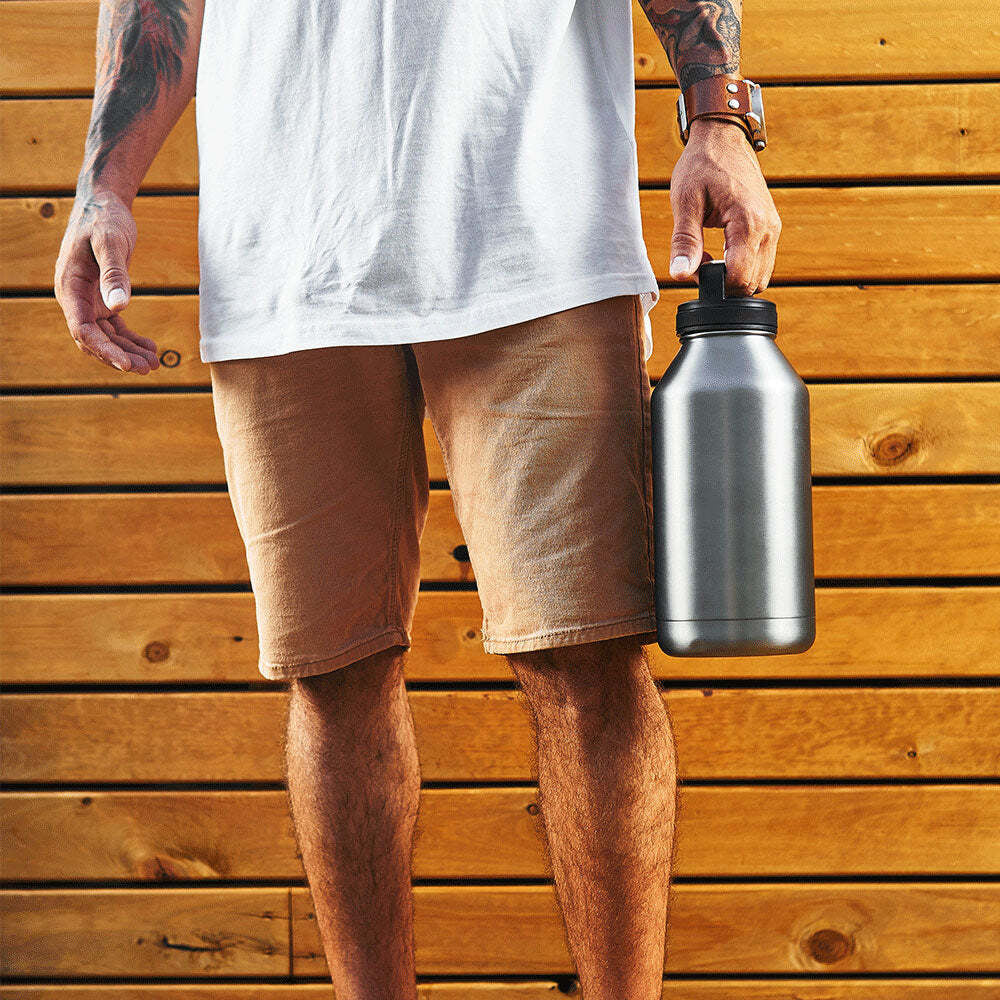 2PK Annabel Trends Watermate 1.9L Stainless Steel Big Bottle - White