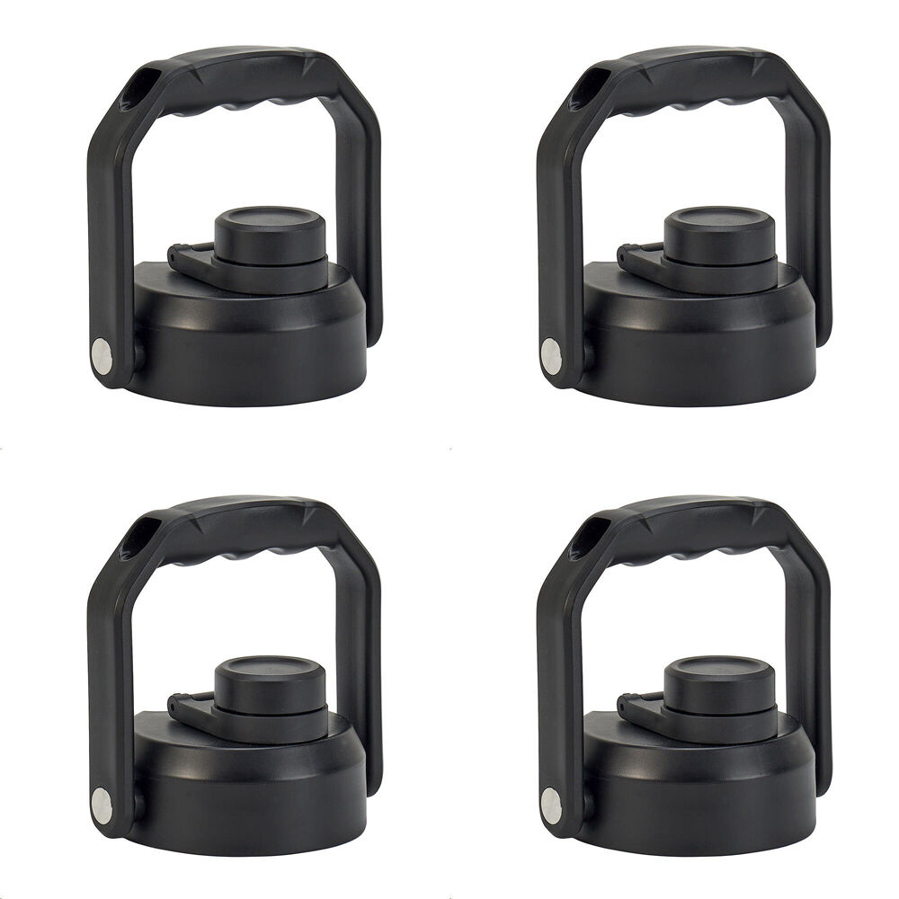 4PK Annabel Trends Stainless Steel Drink Bottle Replacement Lid The Keg - Black