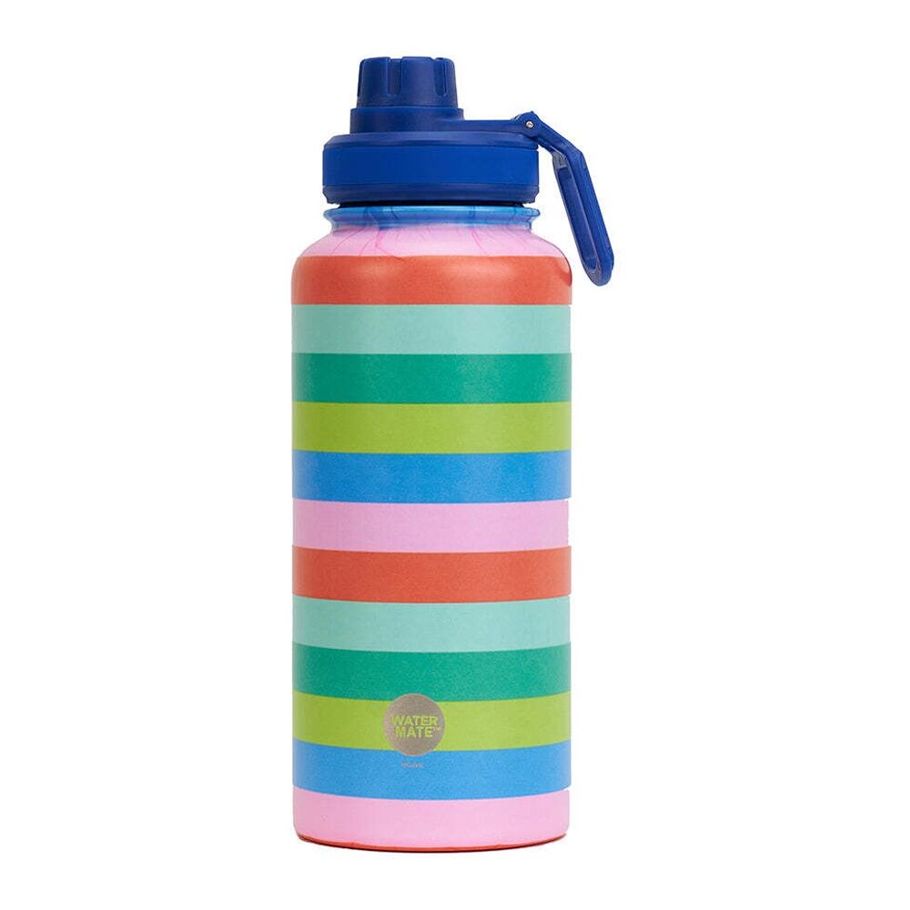 2PK Annabel Trends Watermate 950ml Stainless Steel Bottle Bright Stripe