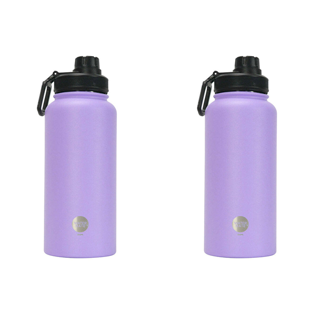 2PK Annabel Trends Watermate 950ml Stainless Steel Bottle Gelato Purple