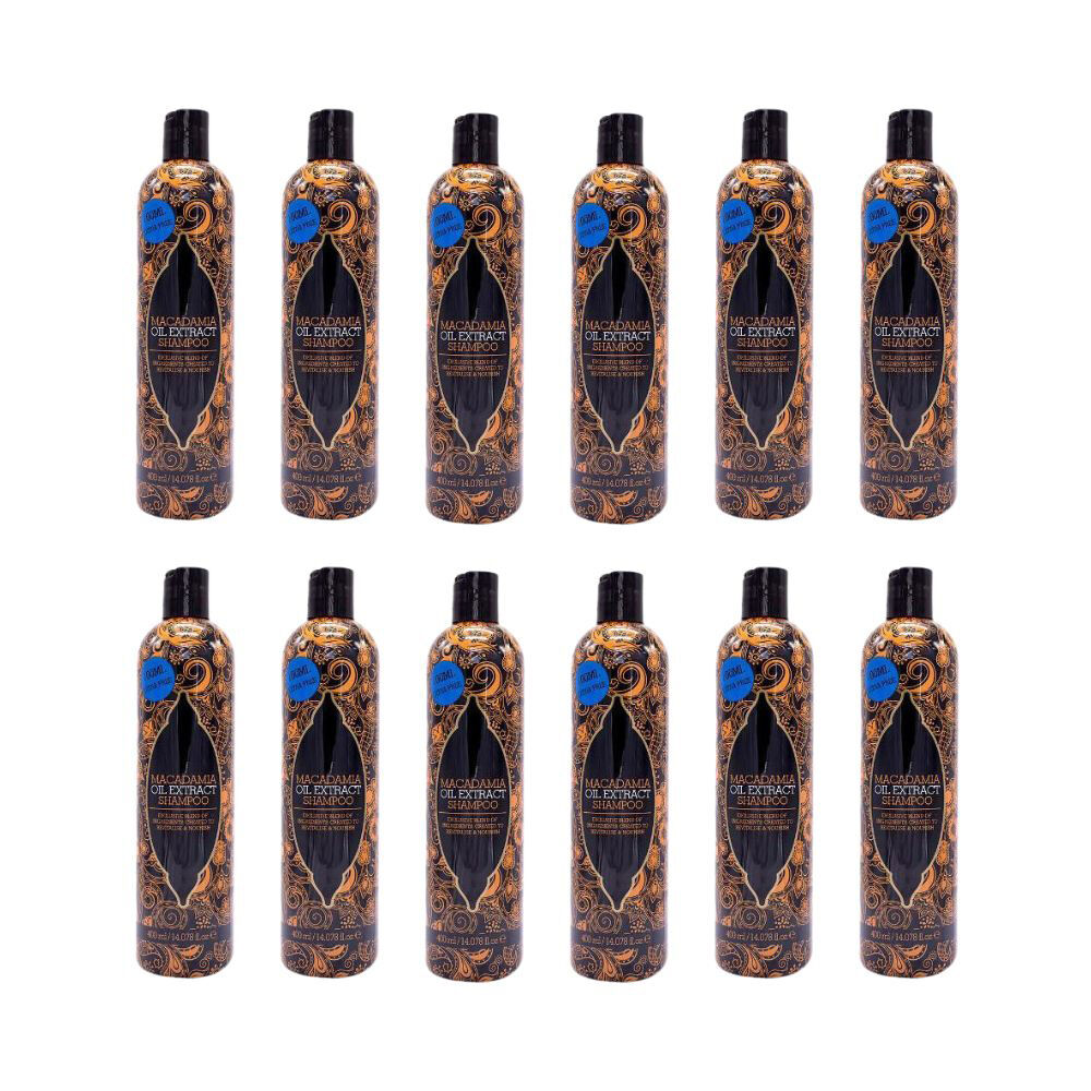12PK Macadamia Oil Extract Shampoo 400ml For All Hair Types