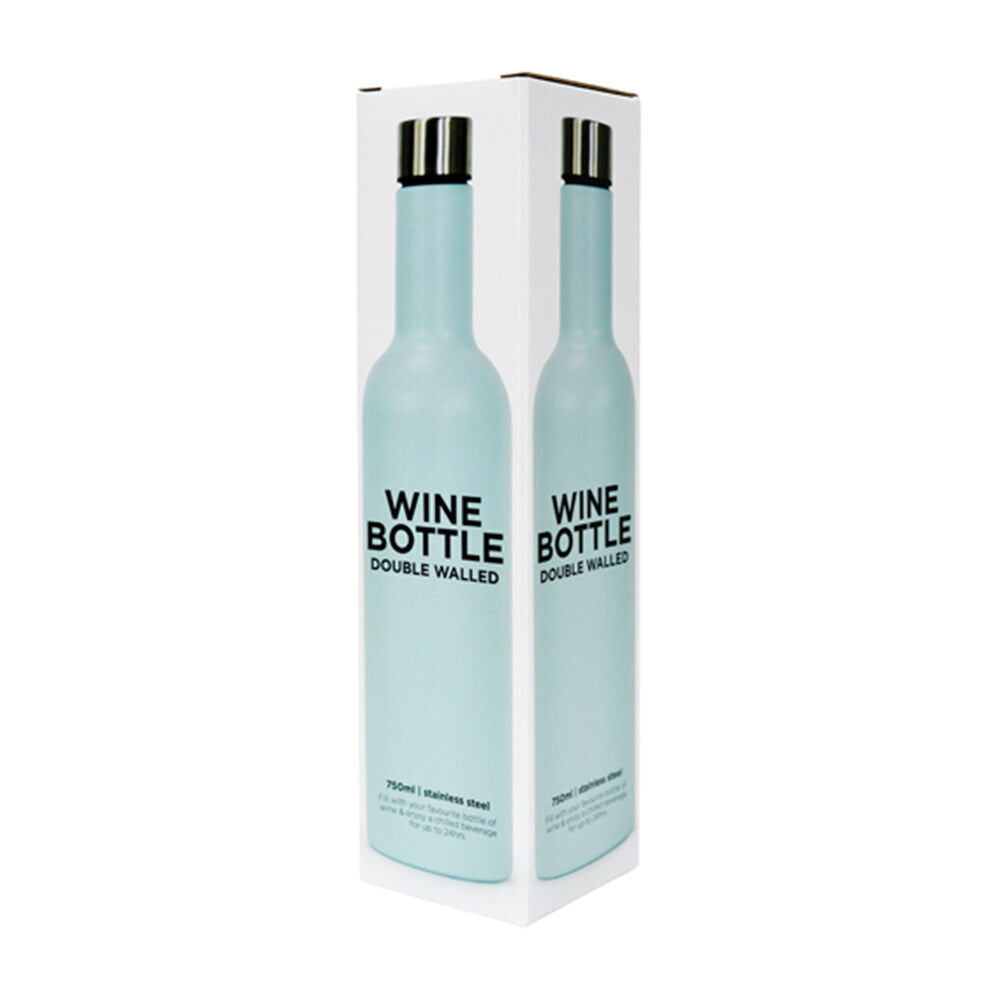 Annabel Trends Double Walled Stainless Steel Wine Bottle 750ml Gelato Blue