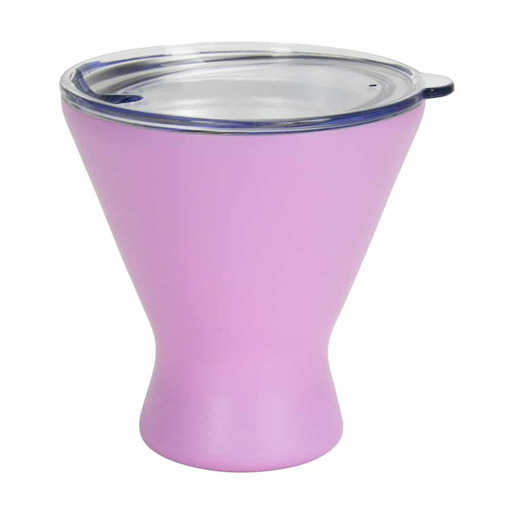 2PK Annabel Trends 250ml Stainless Steel Double Walled Cocktail Cup Gelato Pink