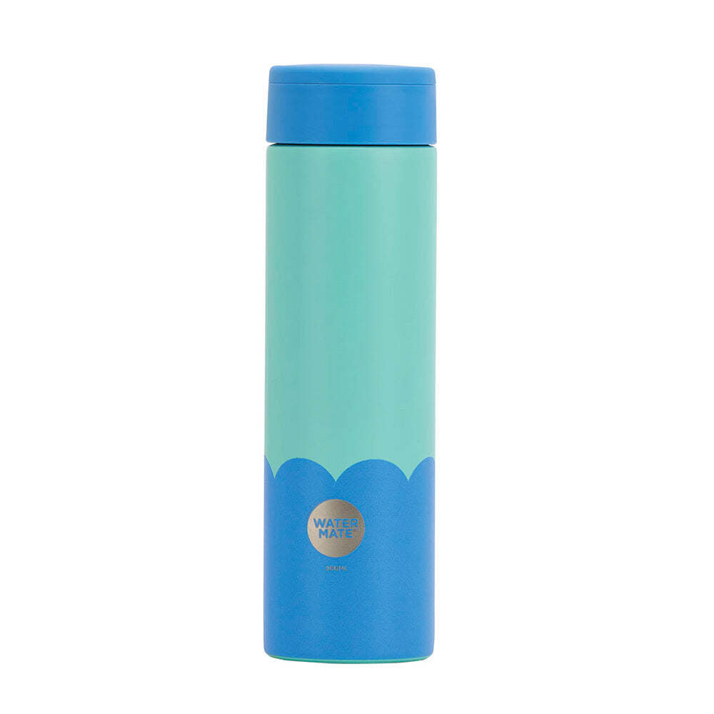 2PK Annabel Trends Stainless Steel Wave 300ml Mini Bottle - Aqua Blue