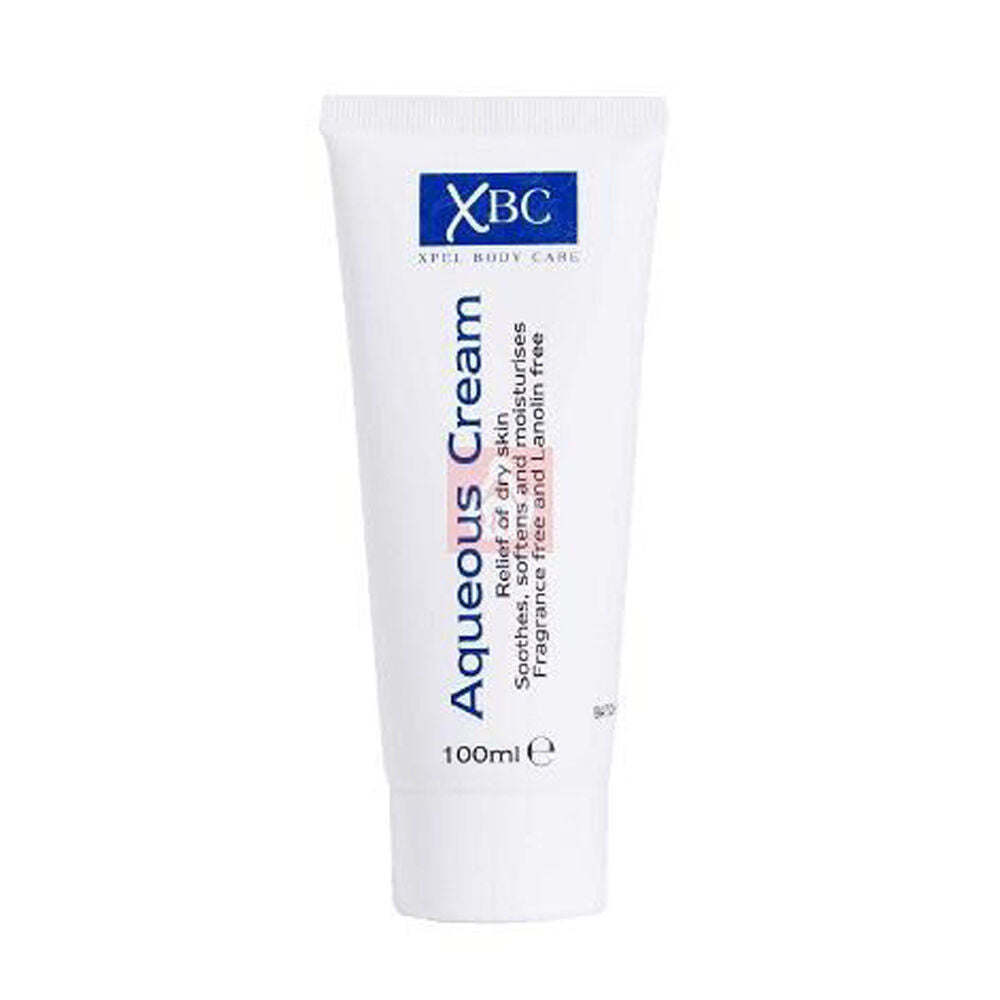 12PK XBC Aquenous Cream Moisturising Lotion Relief For Dry Skin 100ml Fragrance Free