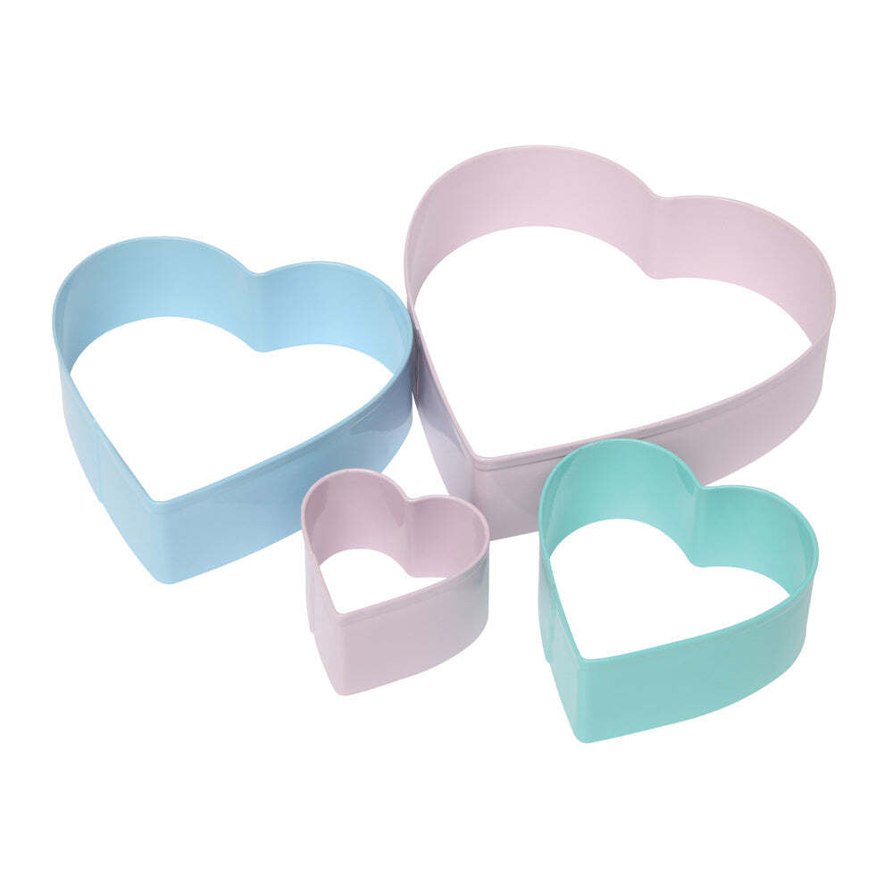 2 x 4pc Wiltshire Heart Shaped Cookie/Biscuit Bakeware Cutters