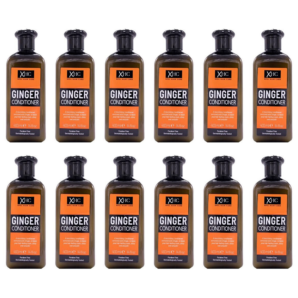 12PK XHC Nourishing Ginger Conditioner For All Hair Types 400ml Paraben-Free