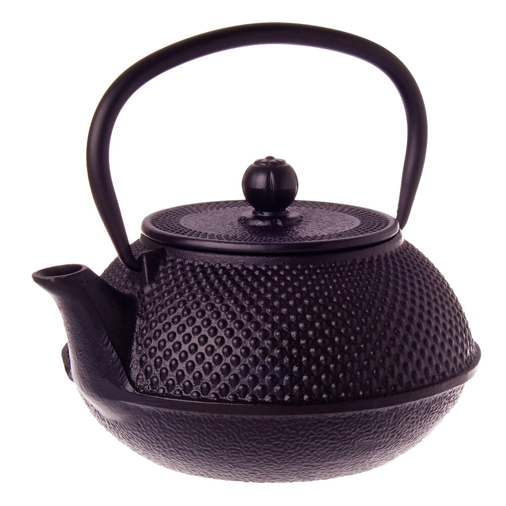 Teaology Traditional Japanese Design Durable Cast Iron Teapot 800ml Black