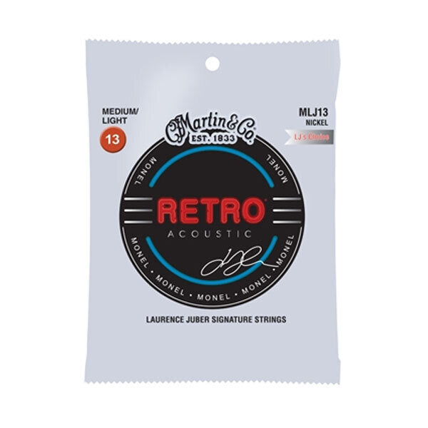 3PK Martin Guitar MMLJ13 Retro 6 Strings LJ Monel WD Medium Light Gauge