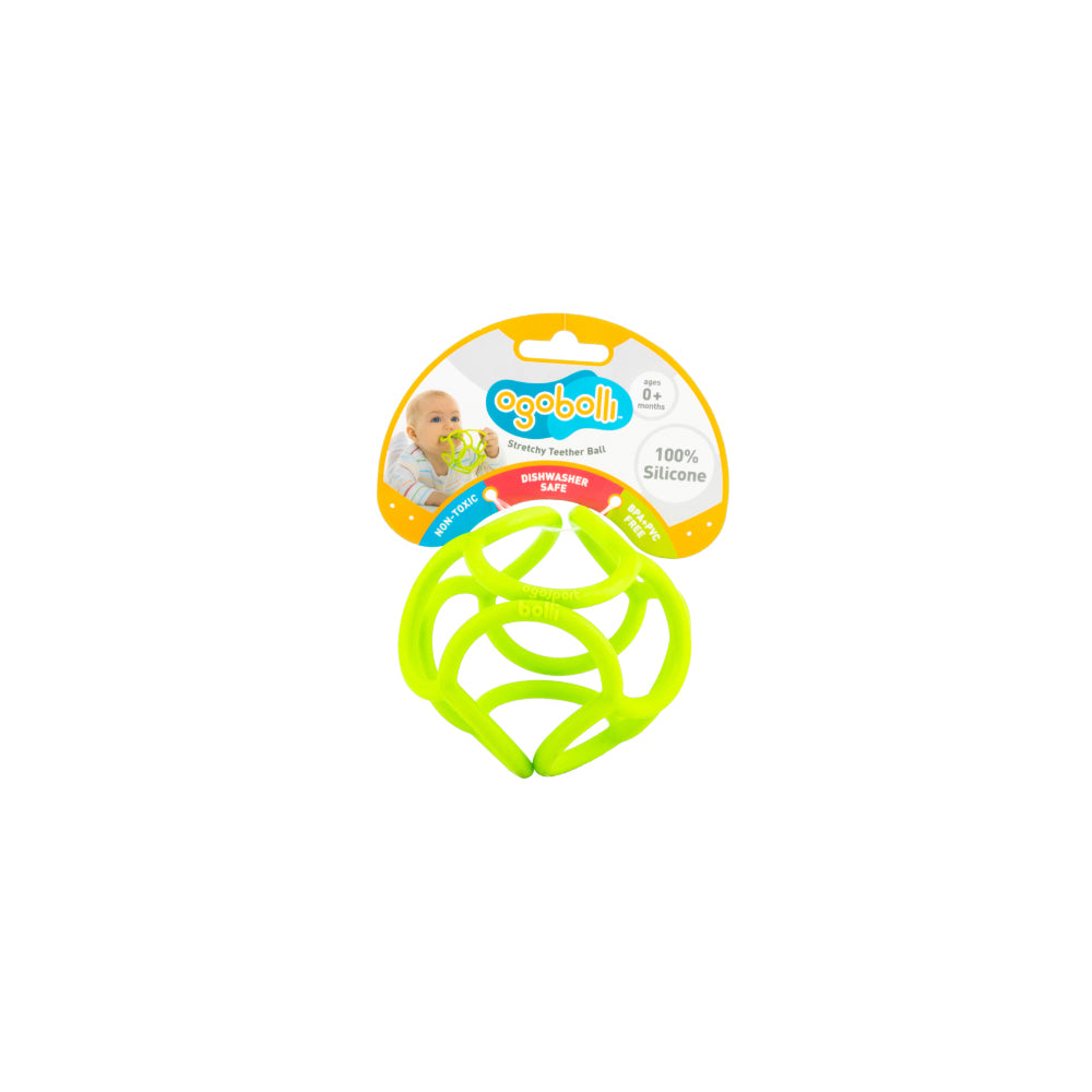 2PK Ogobolli Stretchy Teether Ball Kids Play Toy - Assorted 6m+