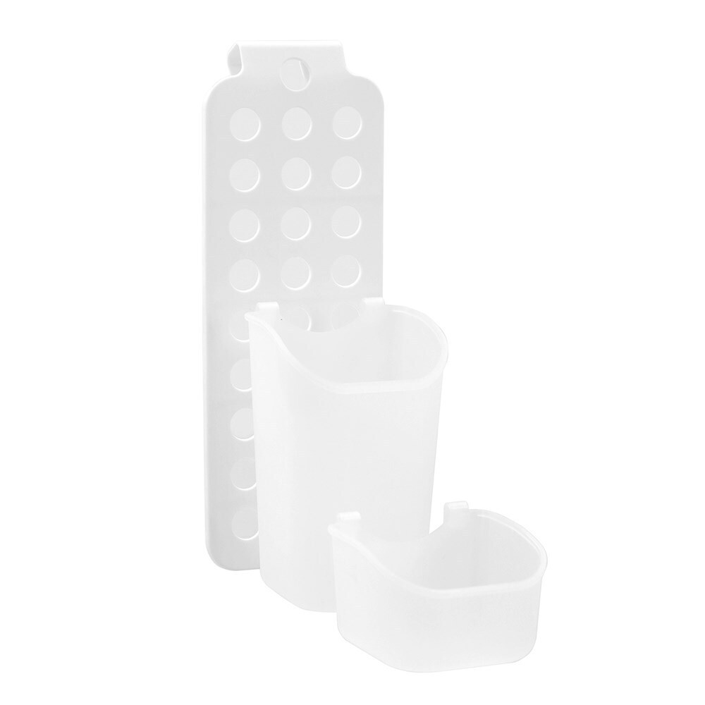 12PK Boxsweden Bathroom Hanging Storage Basket 11.5x32.5cm - White