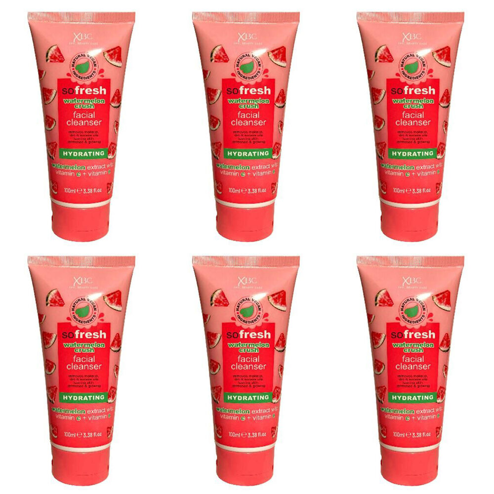 6PK XBC So Fresh Watermelon Crush Daily Facial Cleanser For All Skin Types 100ml