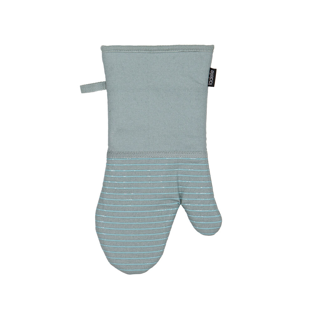 Ladelle Lennox Durable Oven Mitt Heat-Resistant Kitchen Gloves Ice Blue