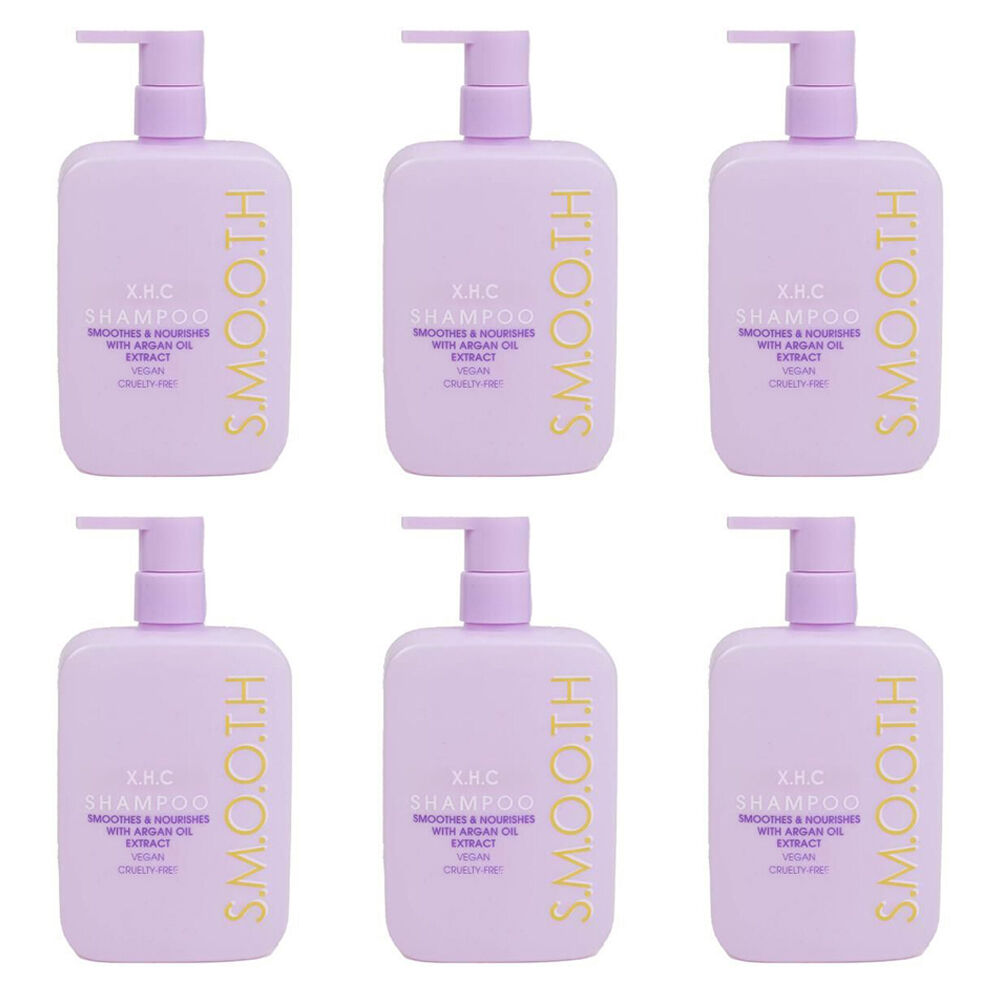 6PK XHC Smooth Shampoo w/ Argan Oil Extract For Dry & Frizzy Hair 350ml