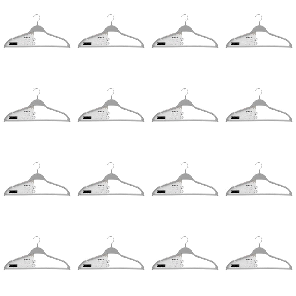 80pc Boxsweden Hangit Eco Wheat Straw Clothes Hangers 45cm - Assorted