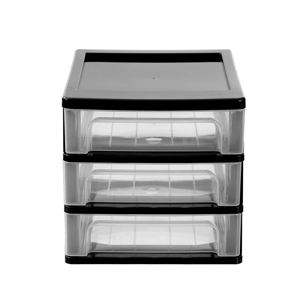 2PK Boxsweden A4 Desktop 3-Drawer Unit 33.5x26cm - Assorted