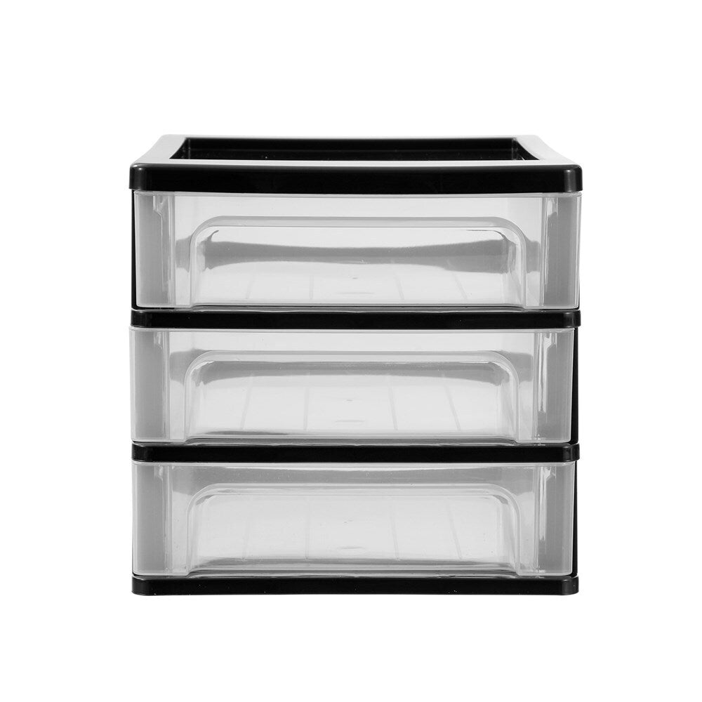 2PK Boxsweden A4 Desktop 3-Drawer Unit 33.5x26cm - Assorted