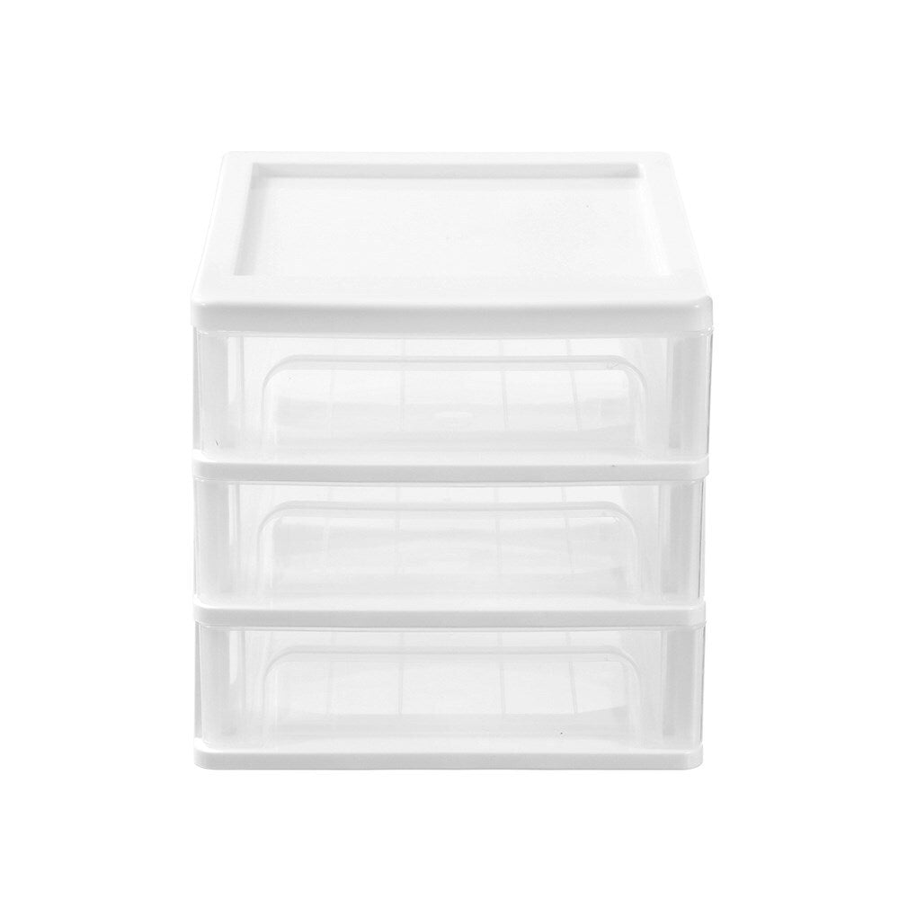 2PK Boxsweden A4 Desktop 3-Drawer Unit 33.5x26cm - Assorted