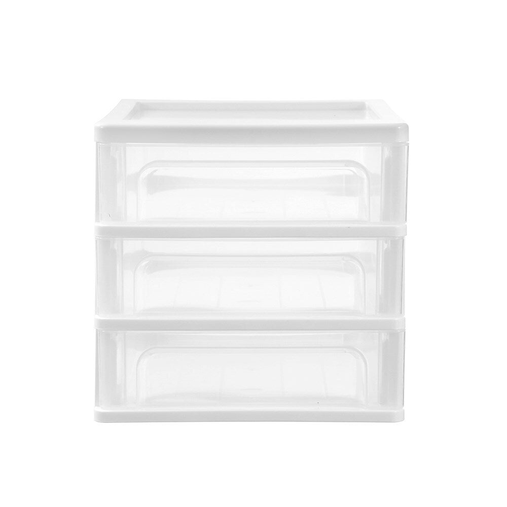 2PK Boxsweden A4 Desktop 3-Drawer Unit 33.5x26cm - Assorted