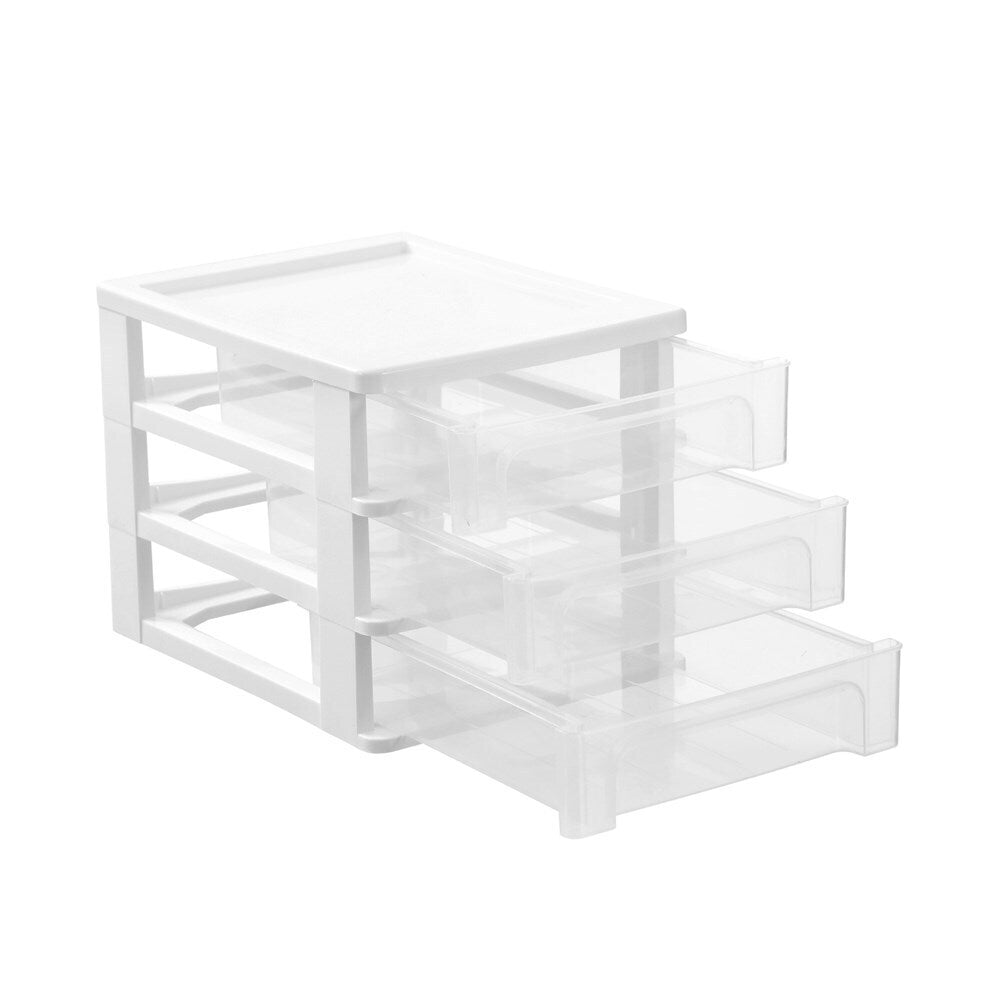 2PK Boxsweden A4 Desktop 3-Drawer Unit 33.5x26cm - Assorted