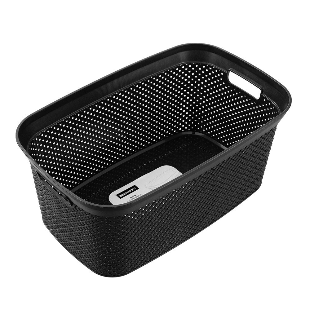 6x 2pc Boxsweden 32L Aero Laundry Hamper Lidded 54x23cm Assorted
