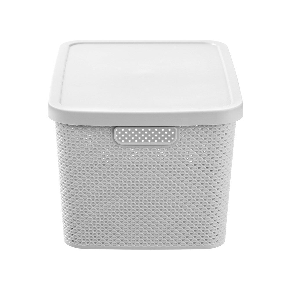 6PK Boxsweden Aero Lidded Storage Basket 19L/38.5cm - Assorted