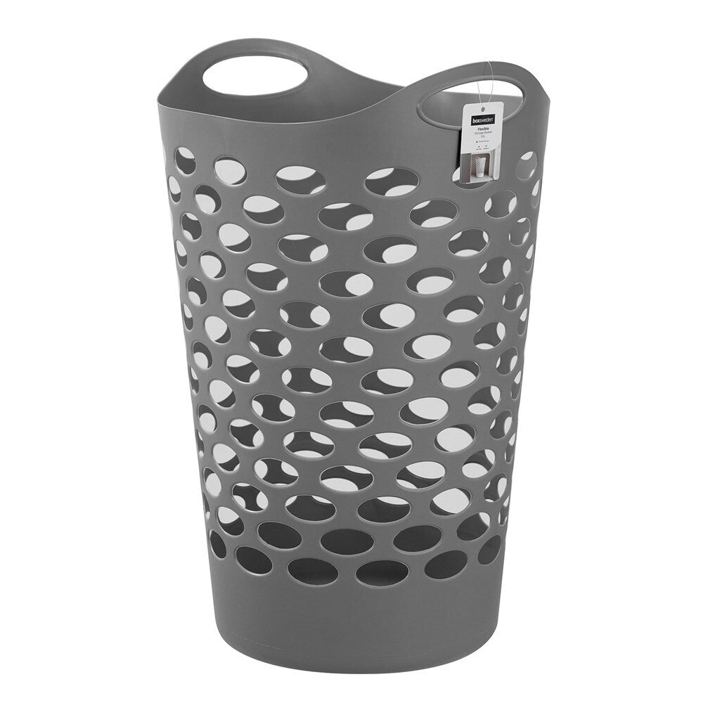 12x Boxsweden 65L Flexible Laundry Basket 40x43cm Assorted