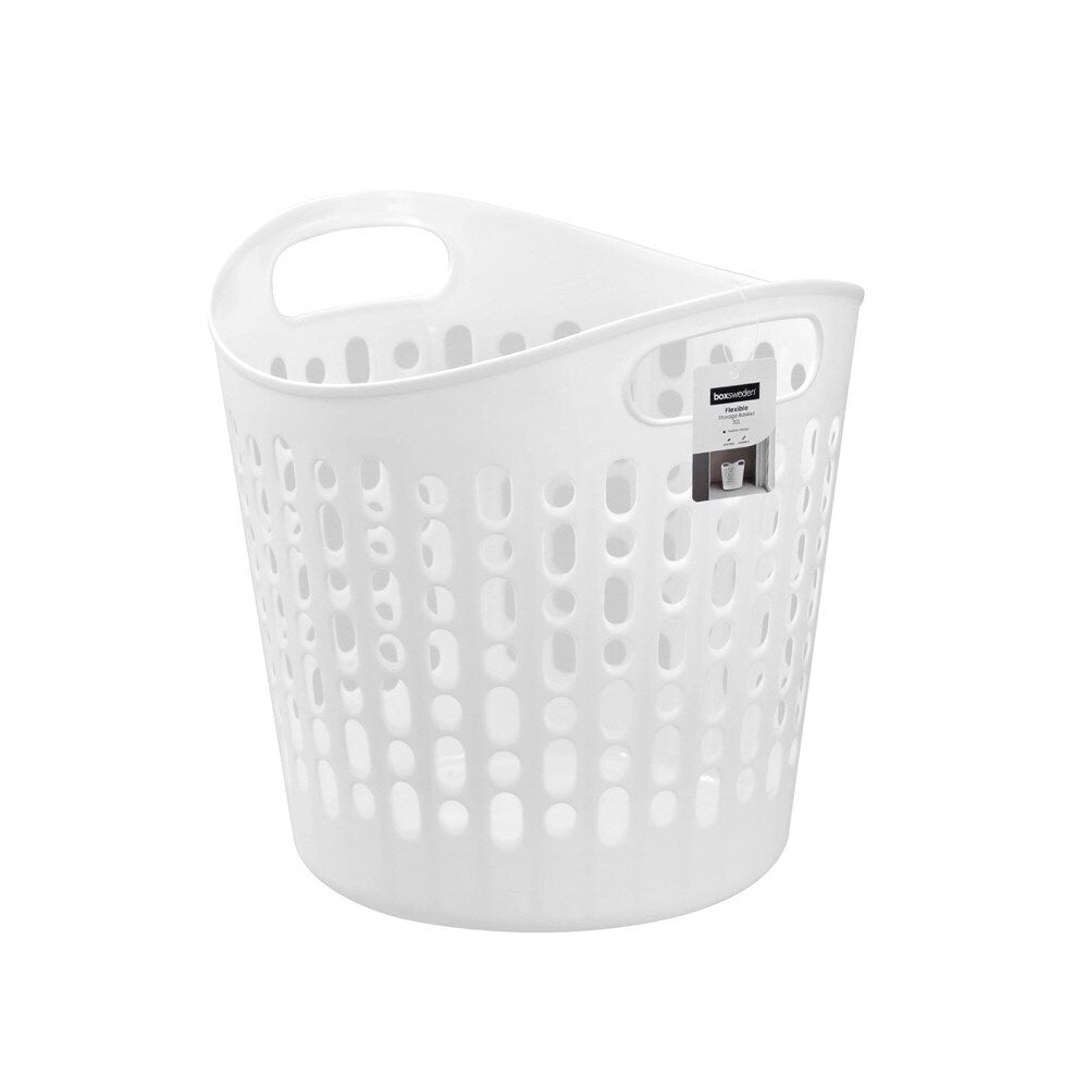 6x 2pc Boxsweden 32L Flexible Laundry Basket 40x40cm Assorted